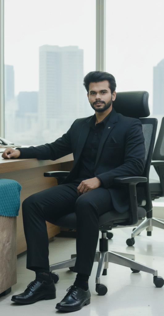 Professional headshot of Jugal Kishore Mishra, a digital marketing specialist and web developer based in India. The image conveys a focused and strategic mindset.