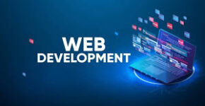 A graphic banner for Web Development services, showcasing proficiency in building responsive and SEO-friendly websites using WordPress